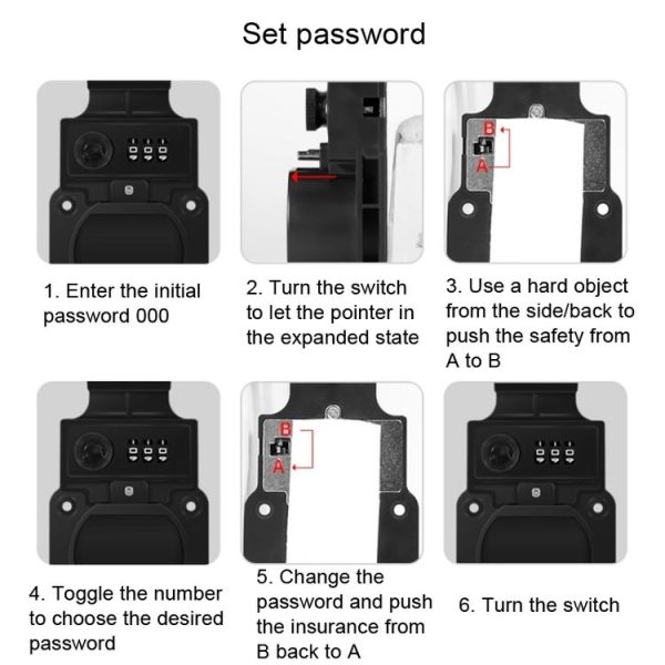 Tesla Charging Pile Anti-Theft Protection Rack, Style: With Password - Image 7