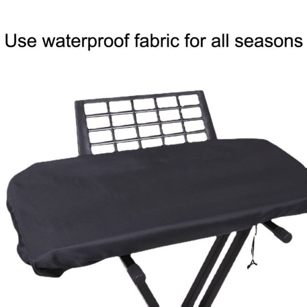 With Drawing Rope Dust -Proof Waterproof Adjustable Electronic Piano Hood, Style: 61 Keys - Image 6