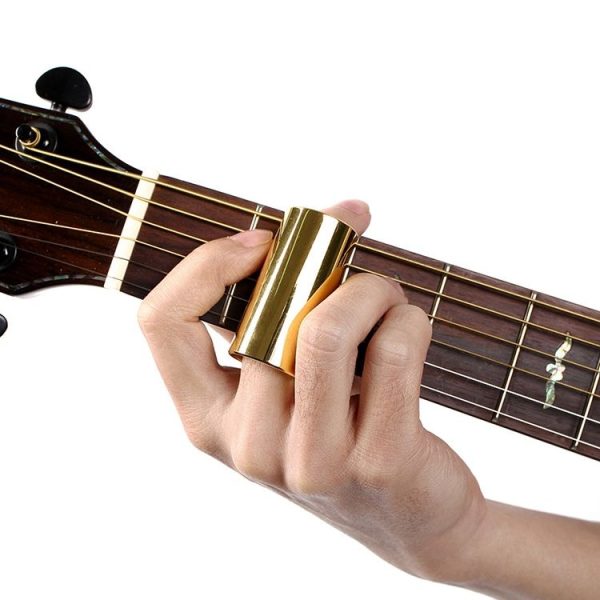2PCS Stainless Steel Guitar Slide Tube Folk Slide Block, Size: 51mm (Gold) - Image 4