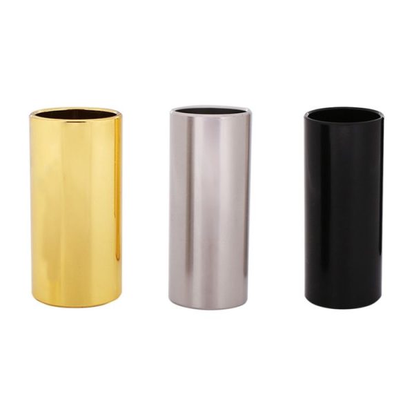 2PCS Stainless Steel Guitar Slide Tube Folk Slide Block, Size: 60mm (Silver) - Image 2