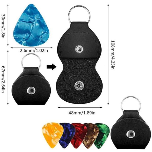 9 PCS / Set Folk Wood Bass Guitar Tuning Clip Tuner Instrument Set - Image 3