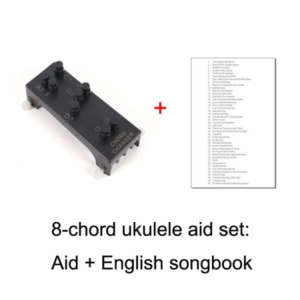 Folk Ukulele Guitar Chord Assist Beginners Guitar Boosters (Ukulele Aid+Music Book) - Image 2