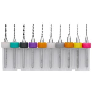 10 In 1 PCB Tungsten Steel Drill Bits Carving Miniature Drill Bits, Size: 0.6-1.5mm