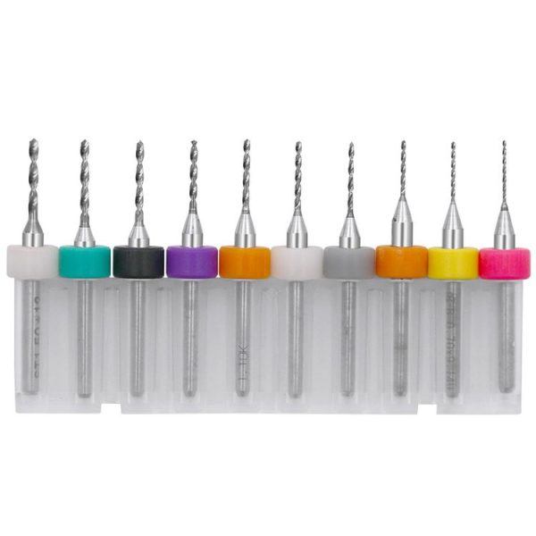 10 In 1 PCB Tungsten Steel Drill Bits Carving Miniature Drill Bits, Size: 0.6-1.5mm