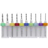 10 In 1 PCB Tungsten Steel Drill Bits Carving Miniature Drill Bits, Size: 1.1-2mm