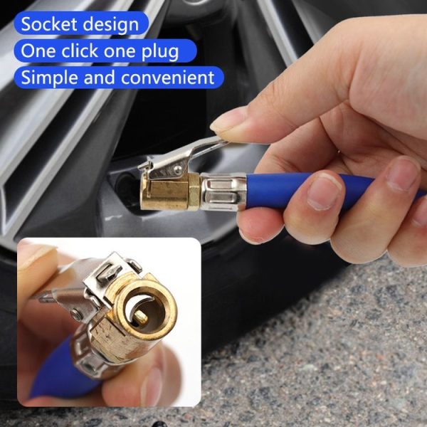2 PCS Bicycle Car Tire Rubber Tube Pump Nozzle, Specification: 12.5mm Black - Image 6