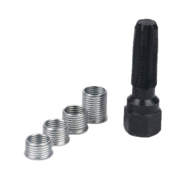 5 PCS / Set 14mm Spark Plug Hole Thread Repair Tool Tap Regenerator - Image 5