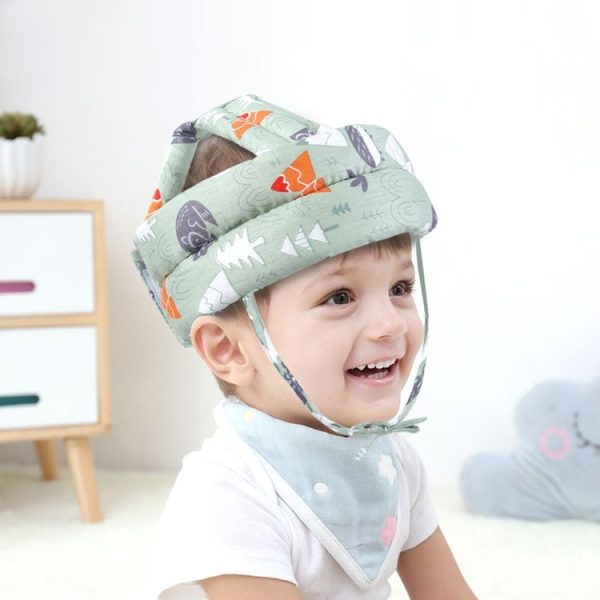 Baby Breathable Anti-fall Head Protective Cap Baby Protective Cap Toddler Bumper Cap, Spec: Gray Sheep - Image 2
