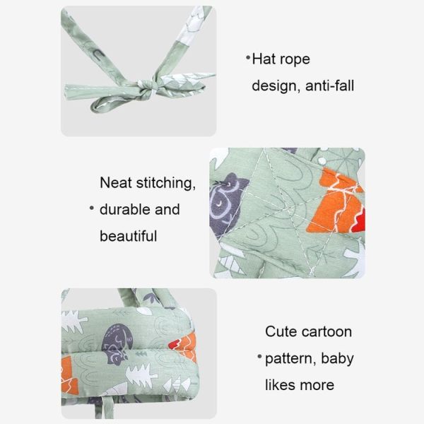 Baby Breathable Anti-fall Head Protective Cap Baby Protective Cap Toddler Bumper Cap, Spec: Gray Sheep - Image 7