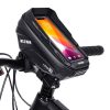 WILD MAN XT1 1L Bicycle EVA Hard Shell Phone Touch Screen Handlebar Bag (Twill) - Image 2