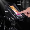 WILD MAN XT1 1L Bicycle EVA Hard Shell Phone Touch Screen Handlebar Bag (Twill) - Image 3