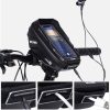 WILD MAN XT1 1L Bicycle EVA Hard Shell Phone Touch Screen Handlebar Bag (Twill) - Image 4
