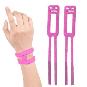 1 Pair EADEN Sports Wrist Brace Yoga Fitness TFCC Support Wrist Cover, Size: S (Comfortable Pink)