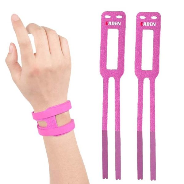 1 Pair EADEN Sports Wrist Brace Yoga Fitness TFCC Support Wrist Cover, Size: S (Comfortable Pink)
