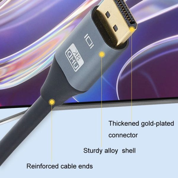 DP1.4 Version 8K DisplayPort Male to Male Electric Graphics Card HD Cable, Length: 1.5m - Image 4