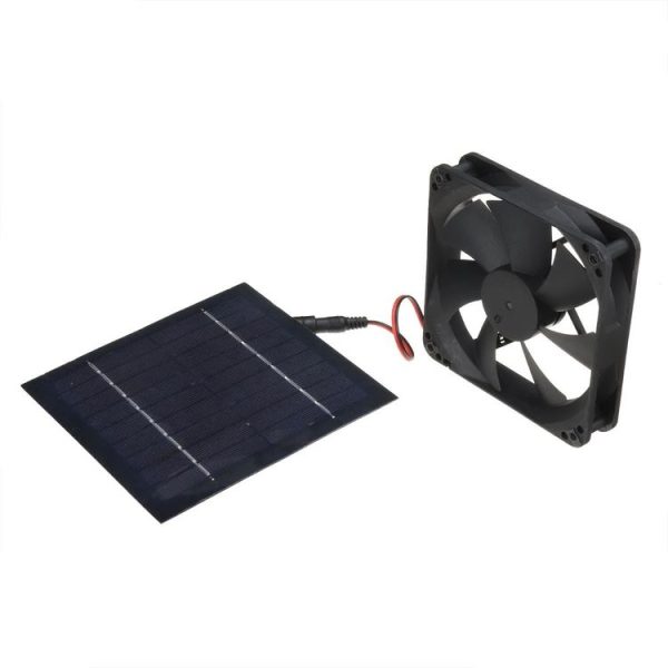 Al-043 20W Solar Mini Fan Bathroom Kitchen Solar Exhaust Fan - Image 2