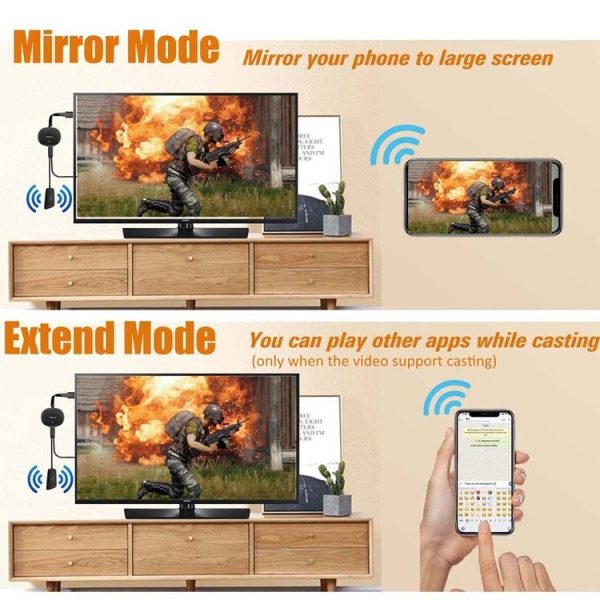 MiraScreen G26 Wireless HD Home TV Screen Projector, Specification: 2.4G+1080P (Black) - Image 5