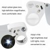 MG9889 30X-60X Mini Dual-Lens Craft Appreciation Magnifying Glass with LED Light - Image 4
