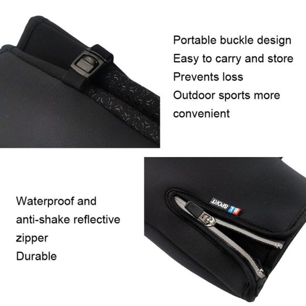 A045 Cycling Gloves Touch Screen Windproof Waterproof Sport Keep Warm Gloves, Size: L (Black) - Image 3