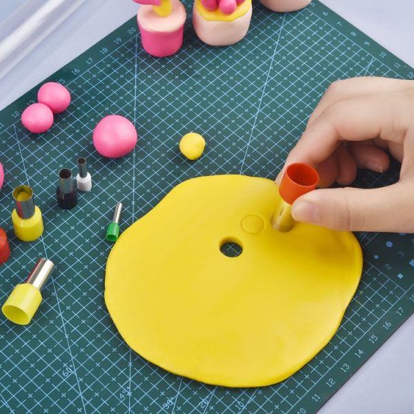 40 In 1 Clay Cutters Earring Hole Hollow Round Make Pottery Tools (Colorful) - Image 6
