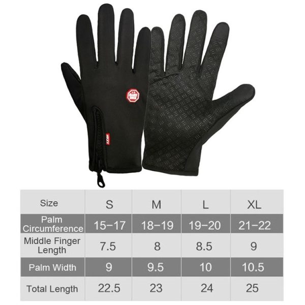 Winter Outdoor Riding Sports Waterproof Touch Screen Glove, Size: XXL (H043 Hemp Gray) - Image 6