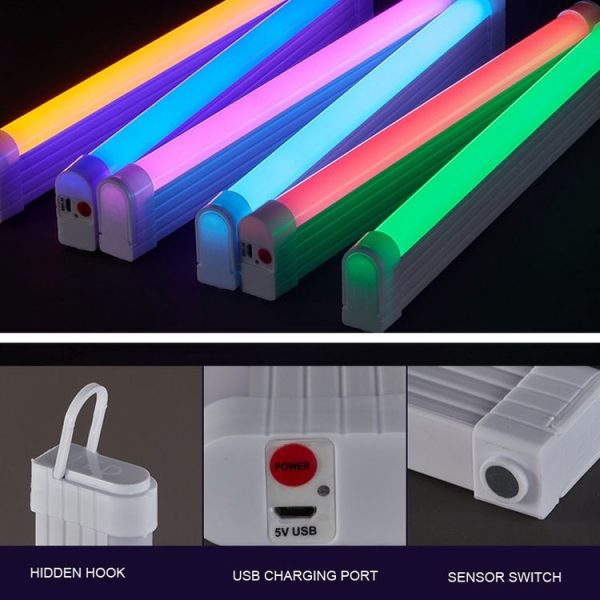 17cm Handheld Light Stick Ambient Light Rechargeable Emergency Light Tube Live Fill Light (White Light) - Image 5