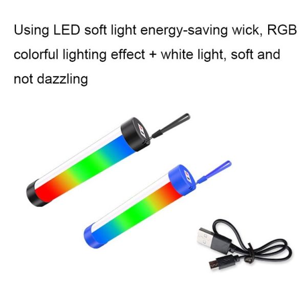 Lyyjdg-001 Bluetooth Magnetic RGB Emergency Light with Audio Function, Size: 260X42mm (Black) - Image 4