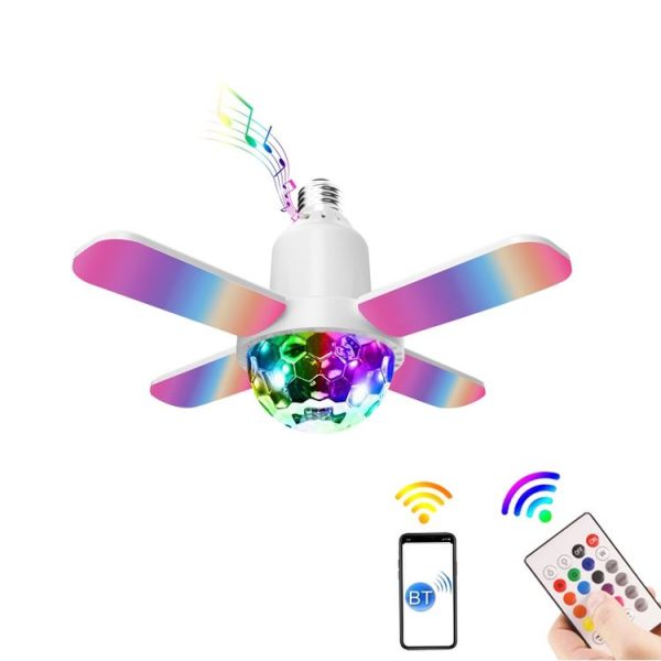 LY-002 24W Mini Bluetooth RGB Light Effect Foldable Music Light (Magic Light)