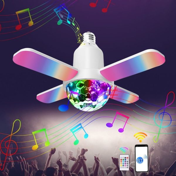 LY-002 24W Mini Bluetooth RGB Light Effect Foldable Music Light (Magic Light) - Image 2