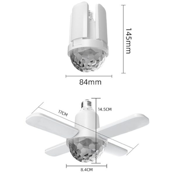 LY-002 24W Mini Bluetooth RGB Light Effect Foldable Music Light (Magic Light) - Image 3