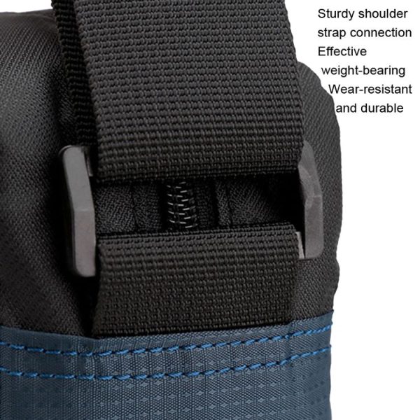 HAOSHUAI 204 Sports Leisure Men Outdoor Waterproof Nylon Shoulder Bag (Brick Red) - Image 5