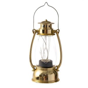 Retro Lantern Table Decoration Christmas Scene Decoration Simulation Oil Lamp (Gold)