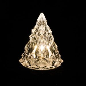 Christmas Tree Iceberg Diamond Crystal Lights Decorative Ambient Light Acrylic Ornaments, Color: Warm White Light