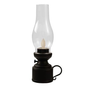 Retro Luminous Kerosene Lamp Christmas Simulation Oil Lamp Decoration, Spec: Shaking (Black)