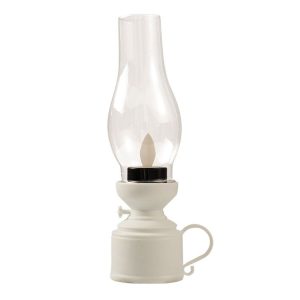 Retro Luminous Kerosene Lamp Christmas Simulation Oil Lamp Decoration, Spec: Shaking (White)