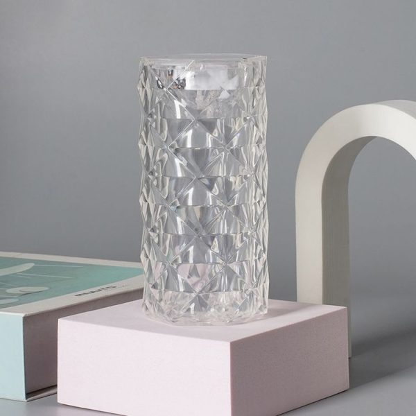 2 PCS SF-001A 1.5V Rose Ambient Light Bedside Crystal LED Desk Lamp, Color: White Light - Image 2