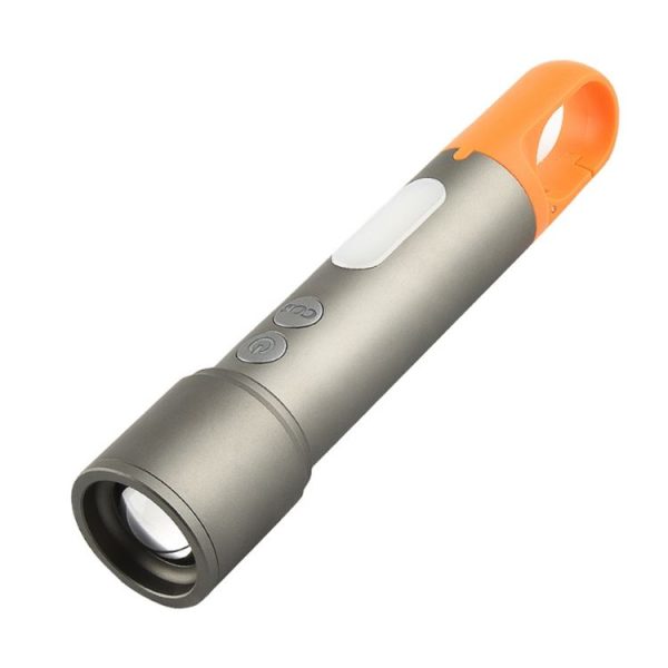 Type-C Rechargeable LED Telescopic Zoom Mini Flashlight (SD26601) - Image 2