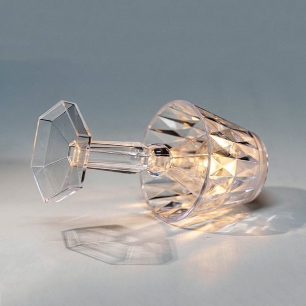 2 PCS 1.5V Diamond Ambience Desk Lamp LED Crystal Night Light, Spec: Warm Light - Image 4