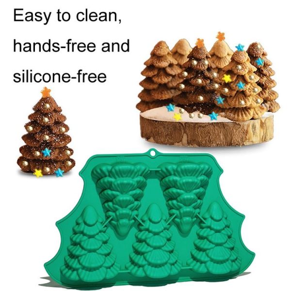 FF2569 Christmas Simulation Christmas Tree Mold Cake Mold Baking Tool, Style: 6 Even Christmas Tree - Image 5