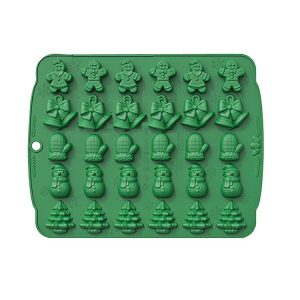 Christmas Supplies Drop Glue Mold Cake Barbecue Baking Tool, Color: Green
