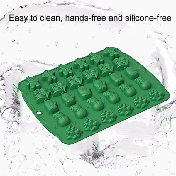 Christmas Supplies Drop Glue Mold Cake Barbecue Baking Tool, Color: Chocolate Color - Image 3
