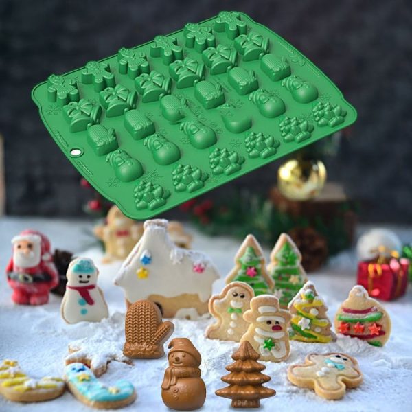 Christmas Supplies Drop Glue Mold Cake Barbecue Baking Tool, Color: Chocolate Color - Image 6