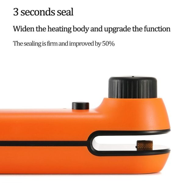 W-168 Knob Charging Sealing / Opening Machine Mini Snack Moisture Sealer (Orange) - Image 4
