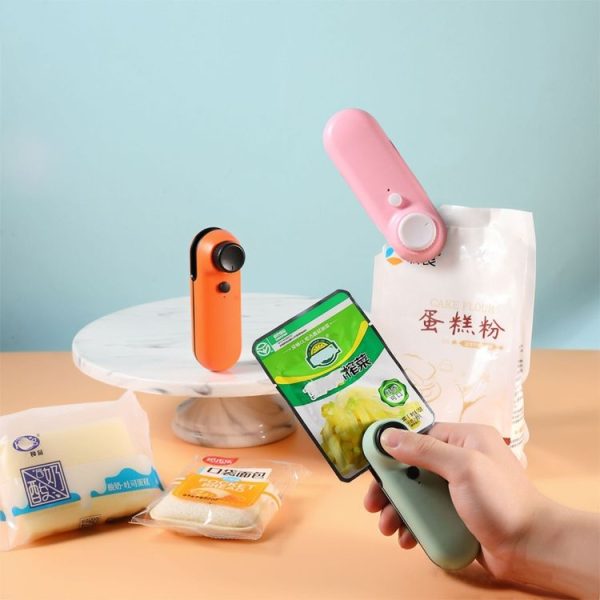 W-168 Knob Charging Sealing / Opening Machine Mini Snack Moisture Sealer (Orange) - Image 7