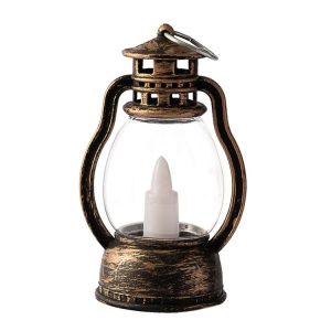 Retro Portable Kerosene Lamp Bar Home Christmas Decoration Lights, Color: Bronze