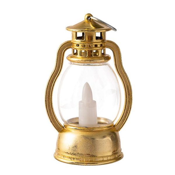 Retro Portable Kerosene Lamp Bar Home Christmas Decoration Lights, Color: Gold