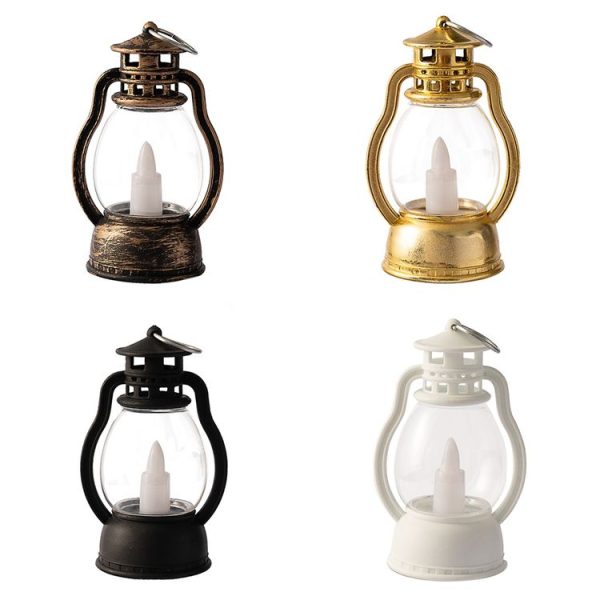 Retro Portable Kerosene Lamp Bar Home Christmas Decoration Lights, Color: Gold - Image 2