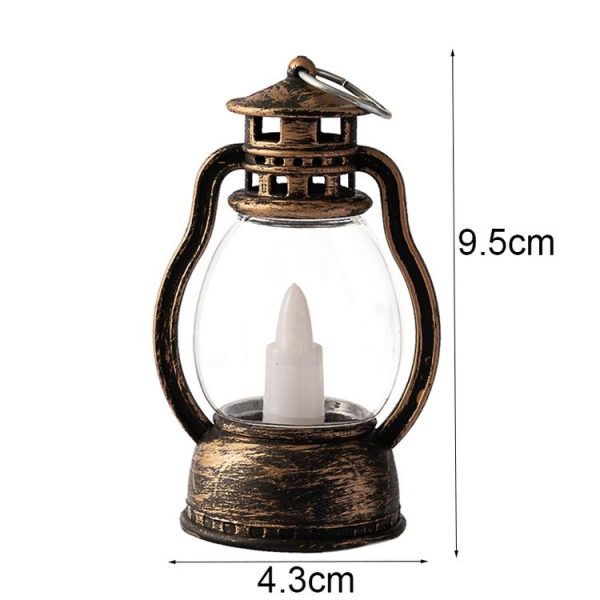 Retro Portable Kerosene Lamp Bar Home Christmas Decoration Lights, Color: Gold - Image 3