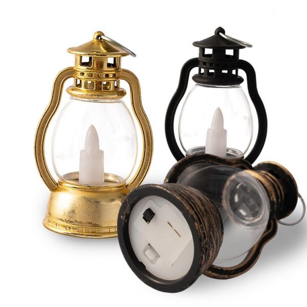 Retro Portable Kerosene Lamp Bar Home Christmas Decoration Lights, Color: Gold - Image 4