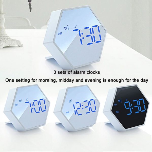 Bedroom Bedside Time Management Smart Timing Alarm Clock (Light Blue) - Image 4